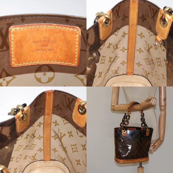 LOUIS VUITTON Monogram Vinyl Cava Amble PM Tote Bag Brown M92502 LV Auth bs25358 - Picture 13 of 14